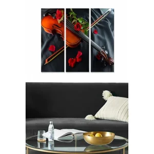 Canvastavla Music 3-pack Flerfärgad 20x50 cm - Inredning Beställ nu