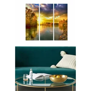 Sänkt pris Canvastavla Scenic 3-pack Flerfärgad 20x50 cm - Inredning