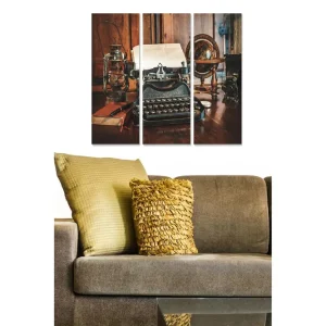 Canvastavla Nostalgic 3-pack Flerfärgad 20x50 cm - Inredning Kundfavorit