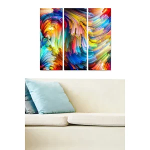 Rea Canvastavla Colorful 3-pack Flerfärgad 20x50 cm - Inredning