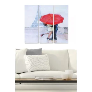 Lägg i varukorgen Canvastavla Love 3-pack Flerfärgad 20x50 cm - Inredning