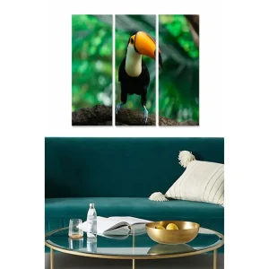 Canvastavla Animal 3-pack Flerfärgad 20x50 cm - Inredning Utförsäljning
