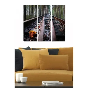 Canvastavla Scenic 3-pack Flerfärgad 20x50 cm - Inredning Billig