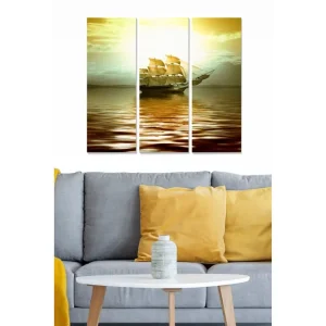 Canvastavla Scenic 3-pack Flerfärgad 20x50 cm - Inredning Säker betalning