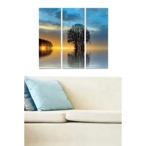 Lågt pris Canvastavla Scenic 3-pack Flerfärgad 20x50 cm - Inredning