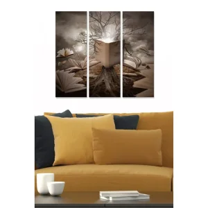 Rea Canvastavla Curiosities 3-pack Flerfärgad 20x50 cm - Inredning