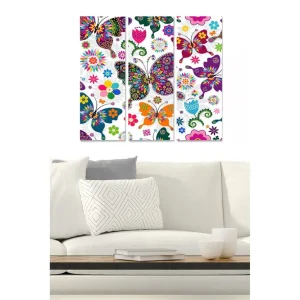 Begränsat antal Canvastavla Animal 3-pack Flerfärgad 20x50 cm - Inredning