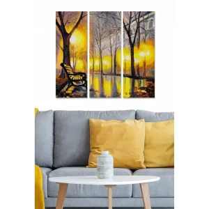 Endast denna vecka Canvastavla Scenic 3-pack Flerfärgad 20x50 cm - Inredning