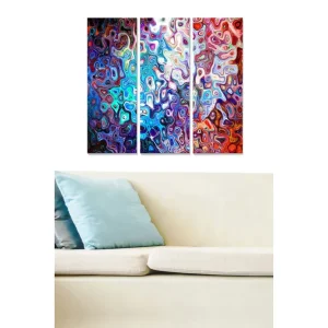 Canvastavla Colorful 3-pack Flerfärgad 20x50 cm - Inredning Fynd