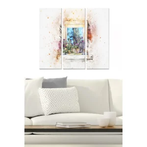 Canvastavla Scenic 3-pack Flerfärgad 20x50 cm - Inredning Snabb frakt