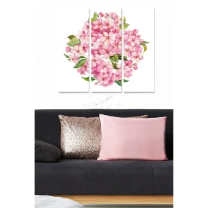 Lägg i varukorgen Canvastavla Floral 3-pack Flerfärgad 20x50 cm - Inredning