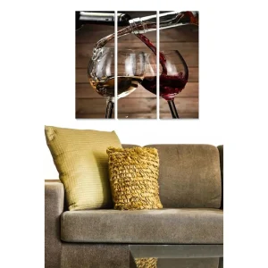Canvastavla 3-pack Flerfärgad 20x50 cm - Inredning Köp nu