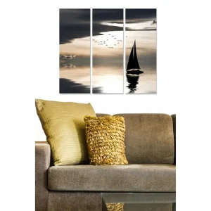 Canvastavla Scenic 3-pack Flerfärgad 20x50 cm - Inredning Erbjudande