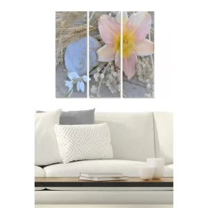 Canvastavla Floral 3-pack Flerfärgad 20x50 cm - Inredning Köp online