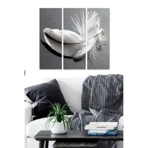Rabatt Canvastavla Abstract 3-pack Flerfärgad 20x50 cm - Inredning