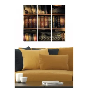 Populärt val Canvastavla Nostalgic 3-pack Flerfärgad 20x50 cm - Inredning