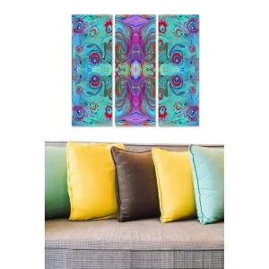 Beställ idag Canvastavla Scenic 3-pack Flerfärgad 20x50 cm - Inredning
