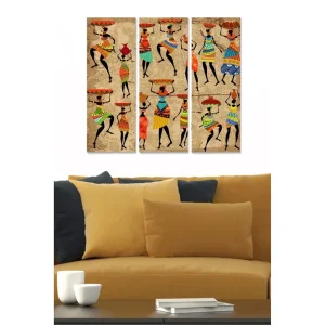 Canvastavla World Culture 3-pack Flerfärgad 20x50 cm - Inredning Beställ nu