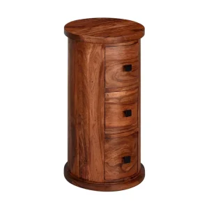 Billigare Wohnling Willowdale Sideboard 35 cm 3 Lådor Runt Brun - Förvaring