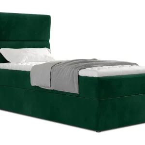 Arcore Förvaringssäng 90x200cm Vertikal Söm Grön - Möbler Kampanj