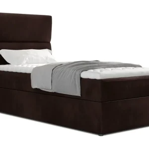 Begränsat antal Arcore Förvaringssäng 90x200cm Vertikal Söm Brun - Möbler