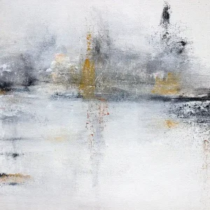 Canvastavla White Abstract 80x120 cm - Inredning Begränsad tid