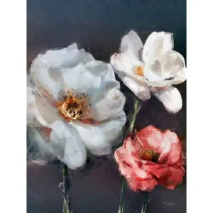 Snabb leverans Canvastavla Red Rose 60x80 cm - Inredning