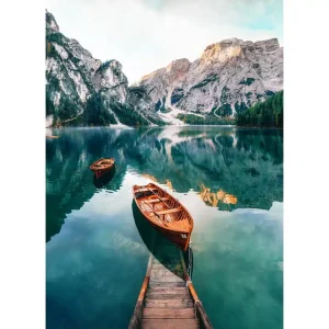 Billigare Tavla Tyrol Boat 50x70 cm - Inredning