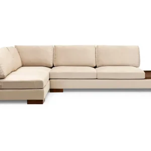 Tulima Soffa med Schäslong Vänster Beige/Natur - Möbler Erbjudandepris
