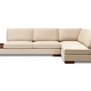 Tulima Soffa med Schäslong Höger Beige/Natur - Möbler Nedsatt pris