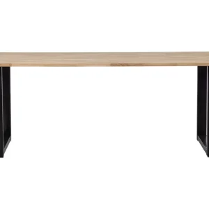 Tablo Matbord U-Formade Ben 220 cm Obehandlat Ek/Svart - Möbler Rabatt