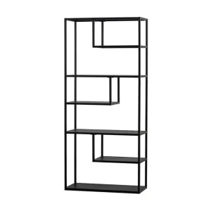 Rabatt Teun Bokhylla 35x85 cm Svart - Förvaring