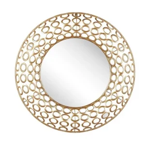 Trygg betalning Spegel 80 cm guld BOURDON Guld - Inredning