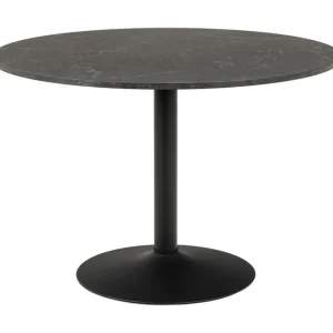 Jora Matbord 110 cm Runt Svart/Matt Svart - Möbler Sista chansen