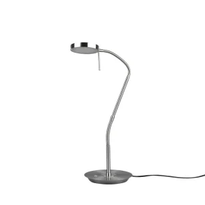 Sänkt pris Trio Lighting Monza LED Bordslampa borstad stål Borstad stål - Belysning
