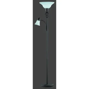 Sista chansen Trio Lighting Rostica Golvlampa uplight E27 + E14 - Belysning