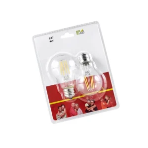Trio Lighting LK LED E27 filament classic 4W 470lm 3000K filament 2-PK - Belysning Erbjudande