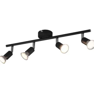Snabb leverans Trio Lighting Paris Spotlight 4L GU10 mattsvart Matt svart - Belysning