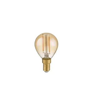 Erbjudandepris Trio Lighting LK LED E14 filament klot 4W 400lm 2700K brun 3-steg Brun - Belysning