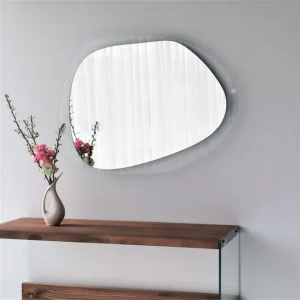 Kundfavorit Lepinas Asymmetrisk Väggspegel 55x75 cm Härdat Glas - Inredning