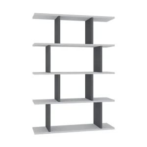 Bokhylla Nachusa Bokhylla 90x25 cm Vit,Antracit - Förvaring Expressleverans