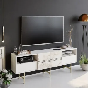 Köp nu Dasaki Tv-bänk 180 cm Vit - Möbler