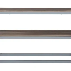 Snabb frakt Venture Home Rise Sidobord 110 cm med Hylla Ljusbrun/Grå - Möbler