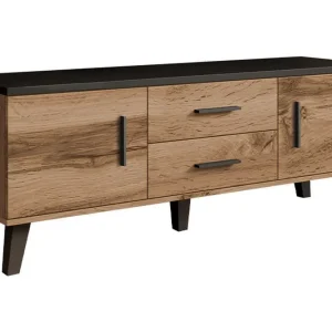Snabb frakt Kardos Tv-möbelset 140 cm Natur/Svart - Möbler