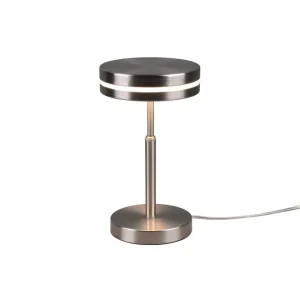 Trio Lighting Franklin LED Bordslampa borstad stål Borstad stål - Belysning Säker betalning