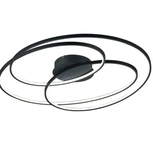 Trio Lighting Gale Plafond 80cm mattsvart Matt svart - Belysning Kundfavorit