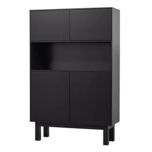 Arteksio Highboard 40x100 cm Svart - Förvaring Rabatt