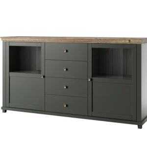 Begränsat erbjudande Ivreri Sideboard 42x181 cm Khaki/Natur - Förvaring
