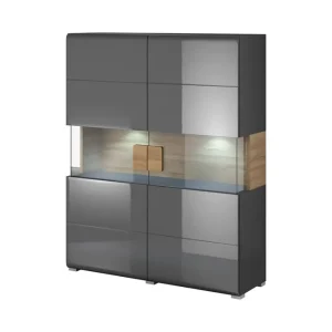 Begränsad tid Toreno Highboard 39x122 cm Antracit/Natur - Förvaring