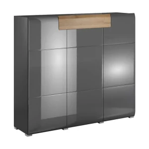 Köp online Toreno Highboard 39x147 cm Antracit/Natur - Förvaring